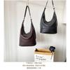 Commuter Niche Design Lazy Wind One Shoulder Tote Bag Large Capacity Women's Leather Premium Sense Crossbody Bucket Bag Women