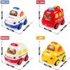 4pcs Friction Driven Car Toy Set Playing Props Model Playthings Music Playing Children Cars Toys Festival Gift
