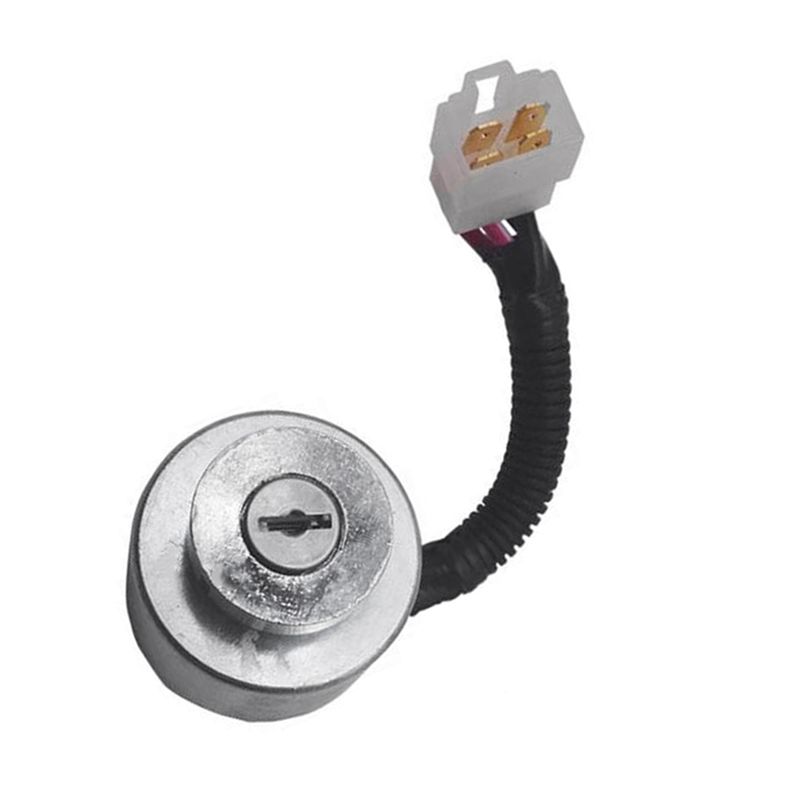 Portable Metal Ignition Switch Silver Ignition Switch With 2 Keys Fits For Kubota 66101-55200 BX1800 2200 2230 G1800 ZD18 28