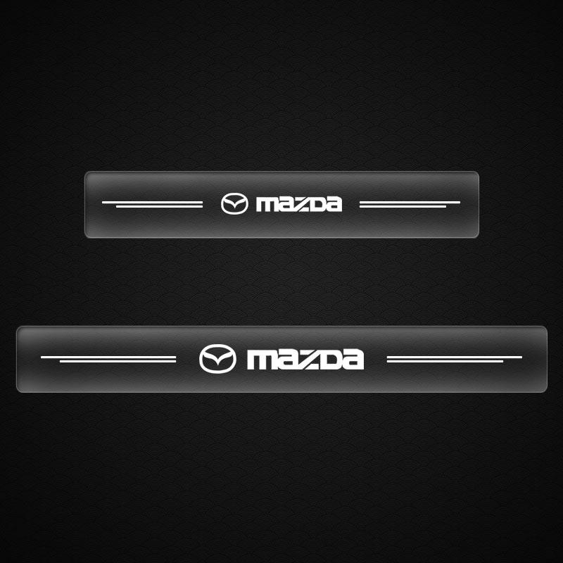 4 db Autó Küszöbvédő Átlátszó Dekoratív Jelvény 3D Matrica Mazda 3 7 8 Atenza Axela 5 6 323 500 RX7 RX8 CX9 CX30 CX7 CX6 CX5