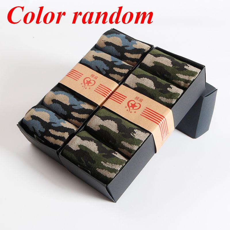 

1/5/10 пар чоловічих високоякісних шкарпеток середньої труби Камуфляжні армійсько-зелені зручні спортивні шкарпетки 5 pairs різнокольоровий