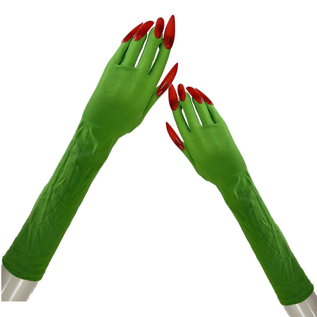 Guanti di Halloween Dita Lunghe Artiglio di Mostro Accessorio per Costume Decorazione per Festa