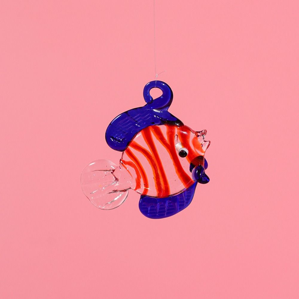 Ocean Aquarium Decor Glass Mini Figurine Pendant New Floating Marine Animal  Fish Tank