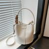 Stylish And Trendy Korean Aesthetic Bucket Bag For Women In Black Blue Yellow White
