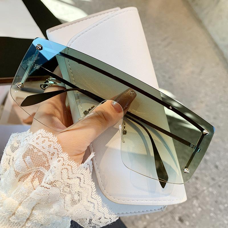 Metal Rim Square Sunglasses For Men Women With Uv400 Protection For Outdoor Fashion And Driving