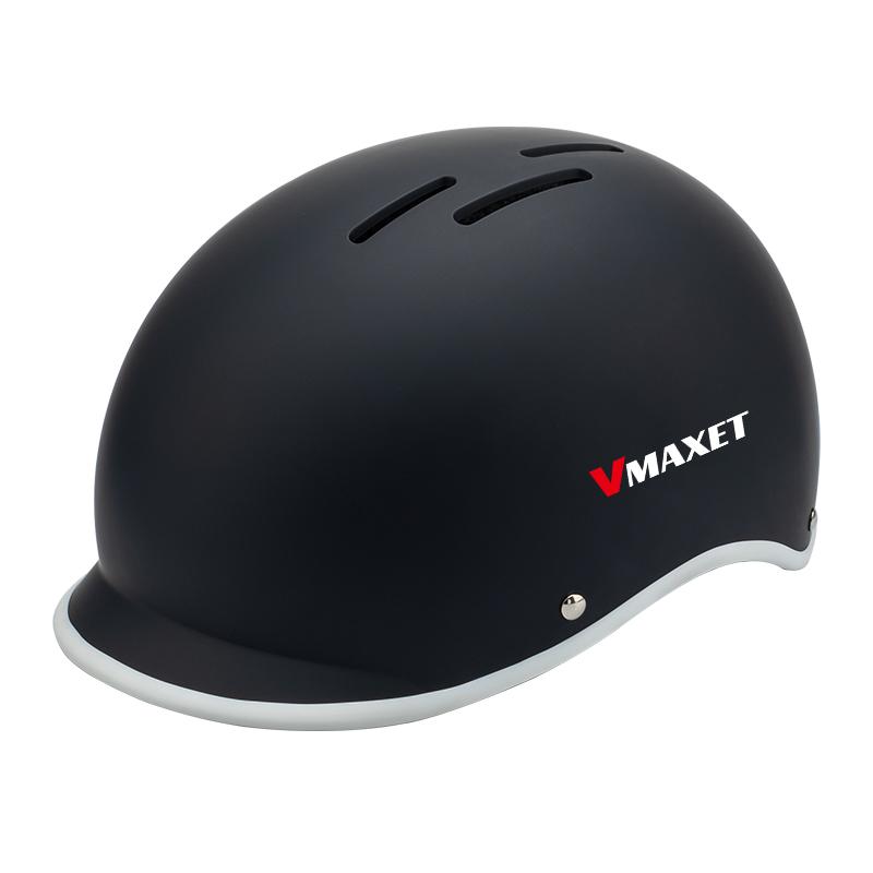 Youth City Bike Helmet with High-Impact ABS Outer Shell & Clear Visor Sun Protection Lightweight Sport Safety Helmet S/M чёрный