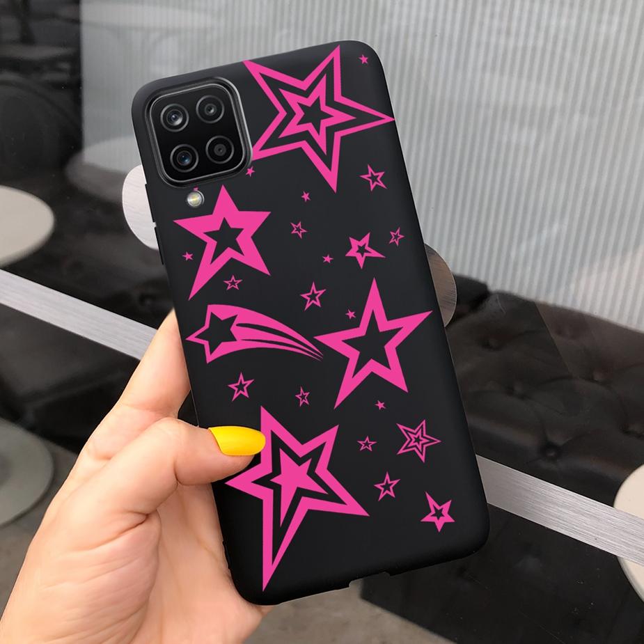 Für Samsung Galaxy A12 Hülle M12 F12 Cue Süßigkeiten Bemalte Abdeckung Weiche Silikon Handyhülle Für Samsung A12 M 12 GalaxyA12 Coque Bumper