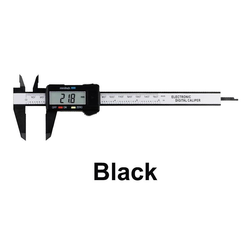 High Precise Carbon Fiber Black Silver 6 Inch 0-150mm Manual Composite Vernier Super Electronic Digital Caliper чёрный