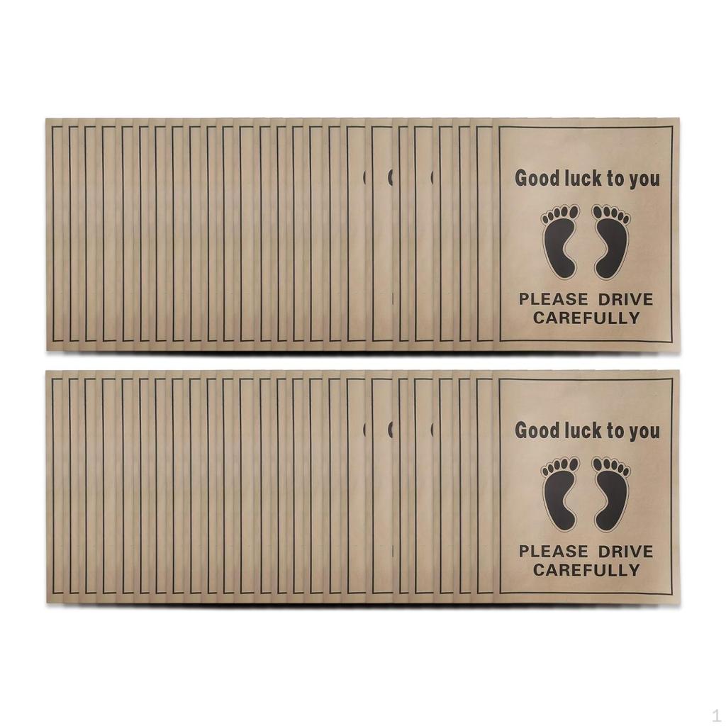 50x Car Paper Floor Mat Disposable for Trucks Taxis SUVs