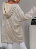 Women's Elegant Sequin Beaded Loose-Fit Hooded Pullover Sweatshirt