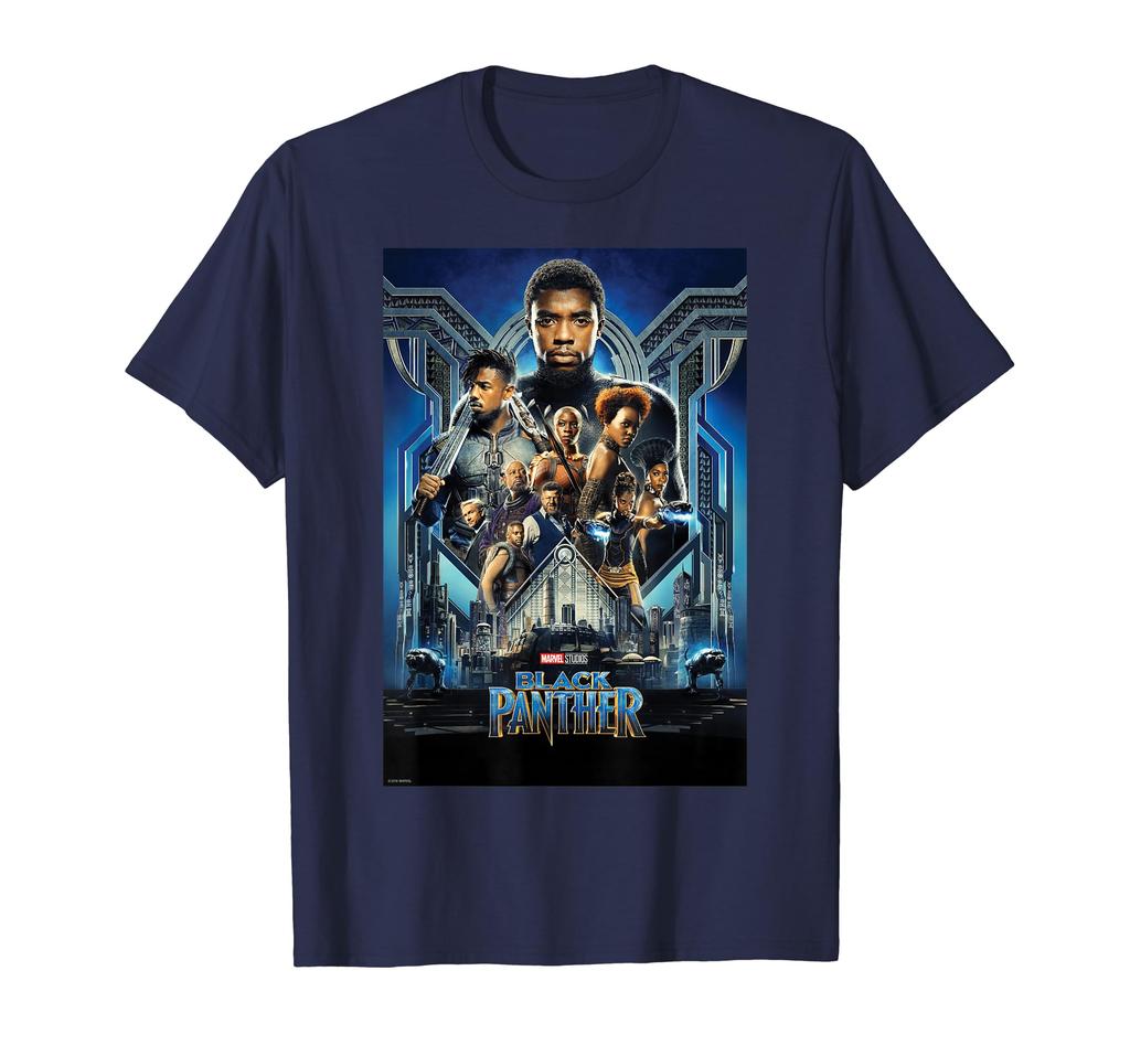 Maglietta Poster Film Marvel Studios Black Panther