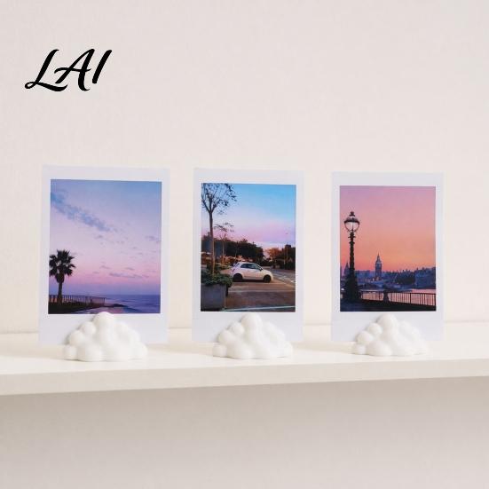 Multi-purpose Photo Holder 5Pcs 3D Printed Stand Decorative Display Rack Lovely Cloud Shape Picture Office Desk for Photos Leaf Artwork Hand