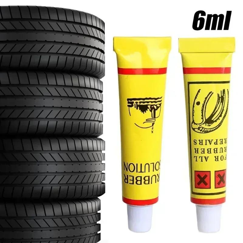 Car Motorcycle Bicycle Tire Repairing Glue Inner Tube Puncture Agent Emergency Portable Tyre Vulcanized Glue 1-12pcs Repair Glue