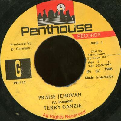 7inch Record TERRY GANZIE - Praise Jehovah PH117 Penthouse Recor 1995 Jamaica Reggae, Ska & Dub Used