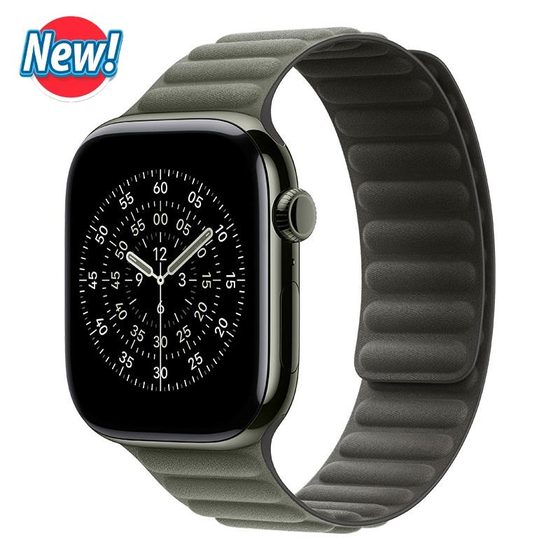 Magnetisches Gliederarmband für Apple Watch Armbänder 40mm 45mm 44mm 41mm 49mm FineWoven Correa Armband iwatch Serie 11 10 9 8 SE ultra 3