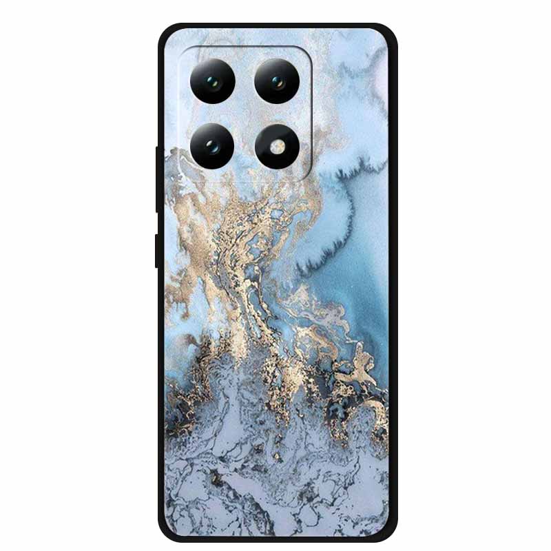For Xiaomi 15T 5G Case Soft Silicone Black Phone Cover for Xiaomi 15T Pro 5G Cartoon Wolf Lion Bumper Dustproof Coque for Mi 15T