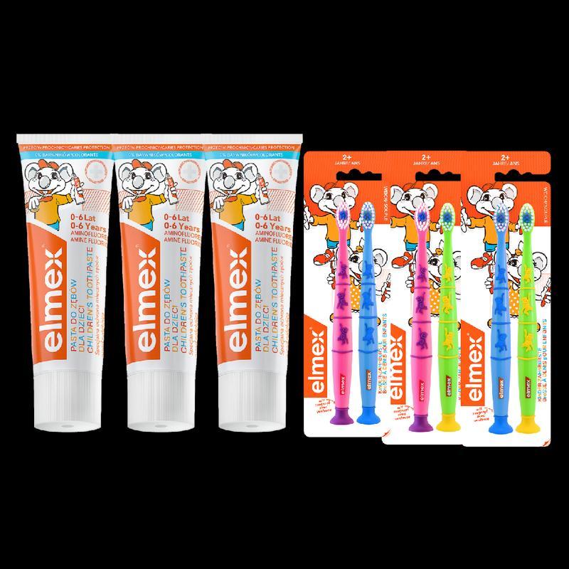 

Elmex Fluoride Kids Toothpaste & Brush Set (0-6 Years)