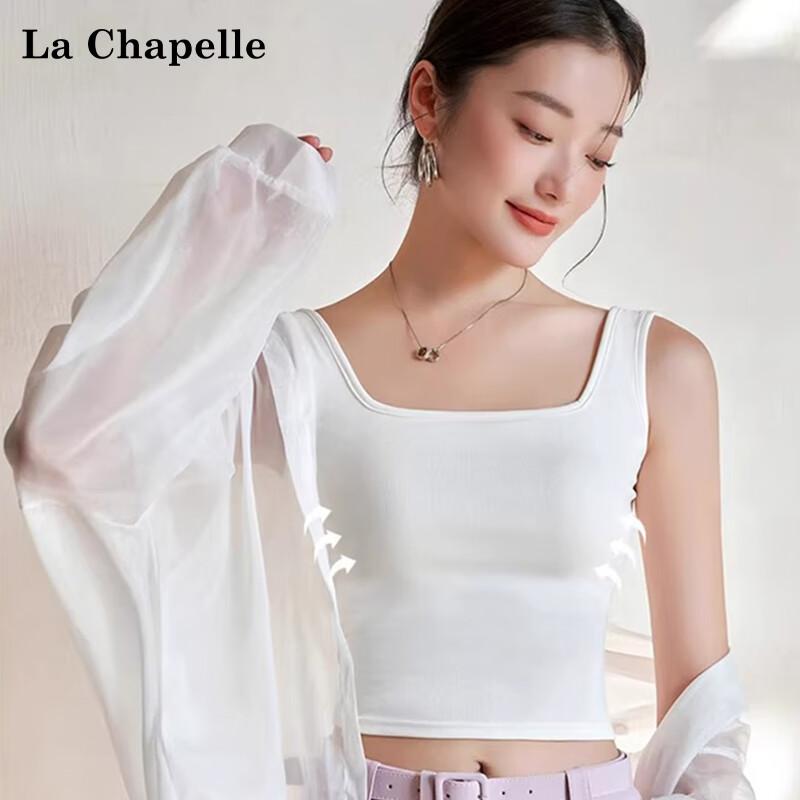 La Chapelle Women s Seamless Back-Cross Bra Camisole S