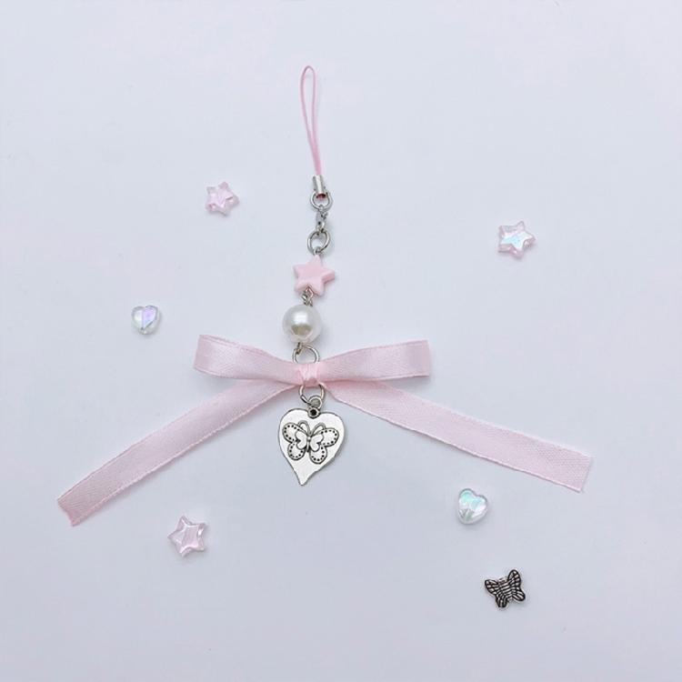 Fünfzackige Sternanhänger Anhängeetiketten Acryl Schleife Lanyard Schlüsselanhänger Schmuck