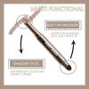 BEAUTY GLAZED - 2 in 1 Dual Head Eyeshadow Stick + Smudger - 10 Colours