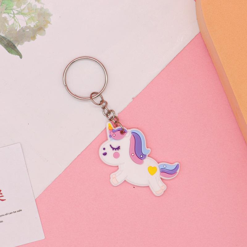 Cartoon Silicone Keychain Keyring - Soft PVC Rubber Key Hanger