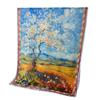 Qilu Painting Printing Flower Cutting Spring and Summer Silk Scarf Large Long Scarf High-end Travel Shawl Sun Protection Women's Scarf Headscarf