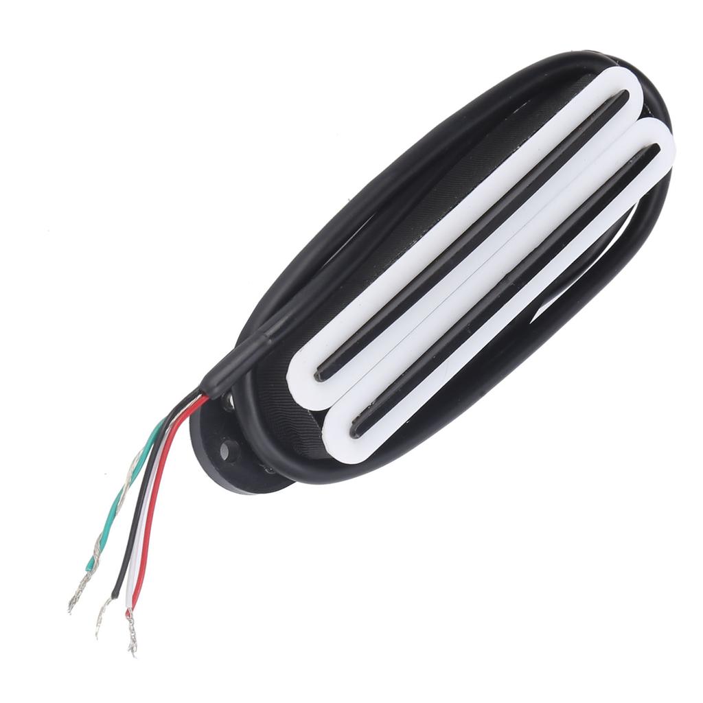 11K Dual Hot Rail Humbucker Pickup Ceramic Magnet ABS Electric Guitar AccessoriesWhite Black Rail