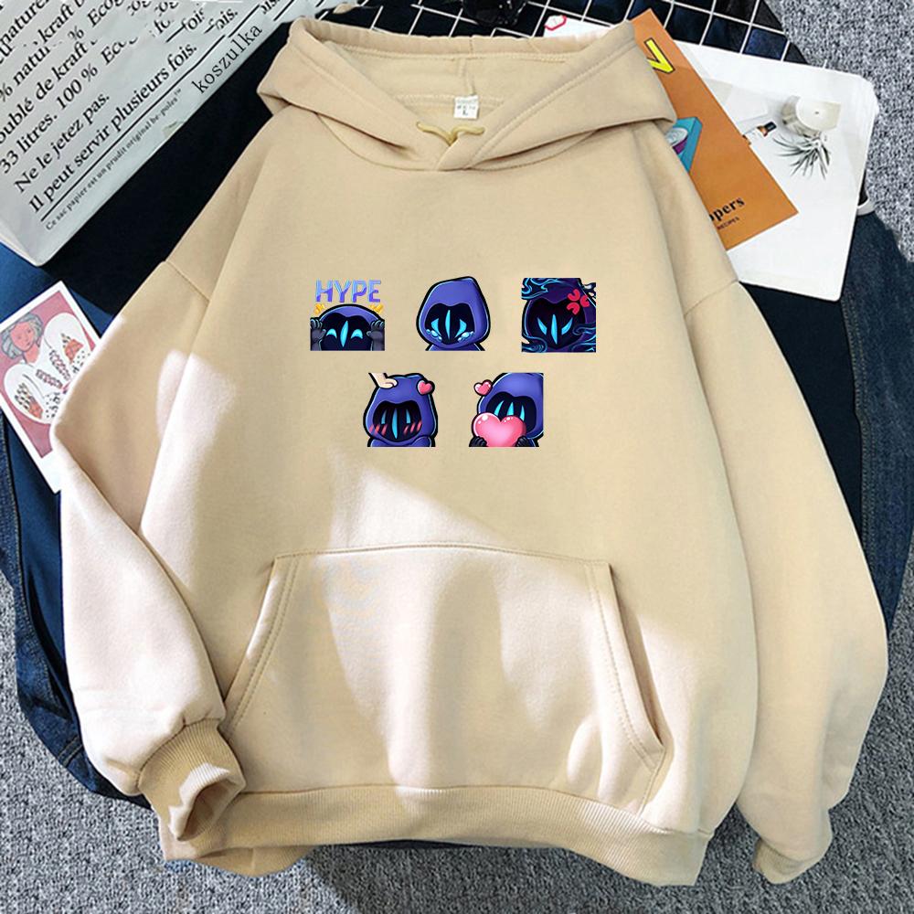 Hot Game VALORANT Omen Funny Cartoon Print Hooded Men Women Hoodies Prevalent Streetwear Harajuku Unisex Aesthetic Sweatshirt