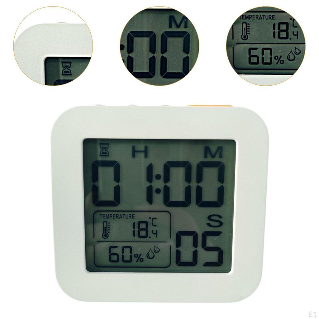 Temperature Humidity Meters Gauge White Monitor Compact Easy to Read Portable Digital for