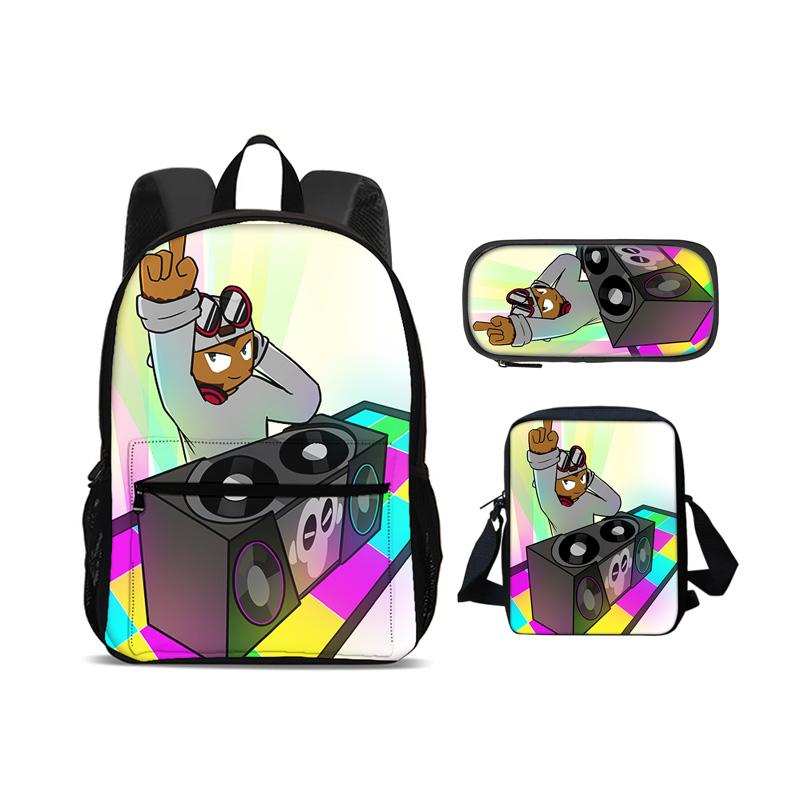 Bloons TD 6 Backpack Pen Bag Shoulder Bag 3Pcs Set New Trendy Game Printed Kindergarten Boys and Girls