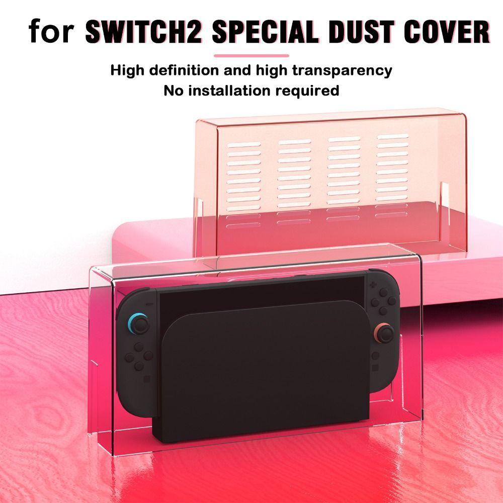 All-Surface Protection Dust Cover Transparent Game Console Protective Shield for Switch 2