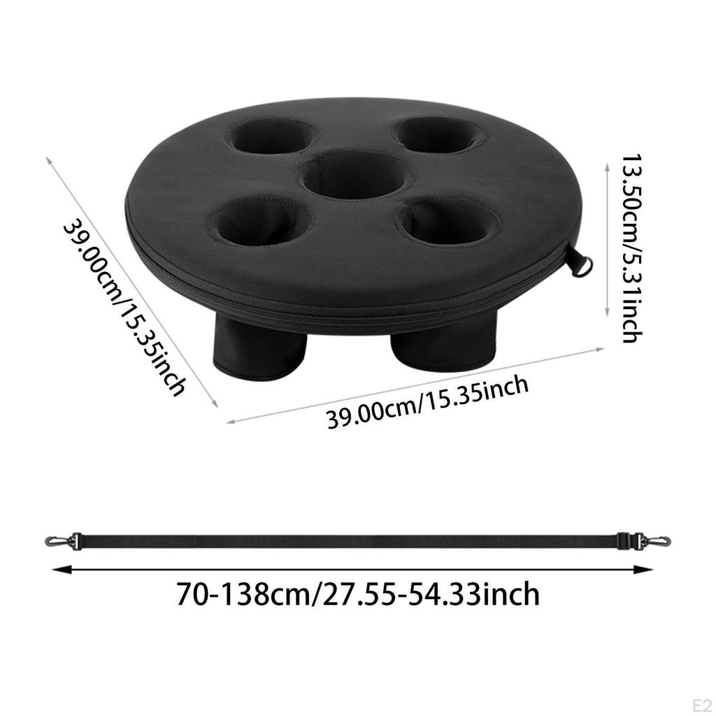 Floating Drink Holder Bar Serving Pool Accessories Portable Float Five Cups