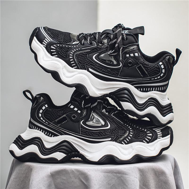 2025 new thick-soled heightening dad shoes men's mesh sports shoes student casual men's shoes GZ1228