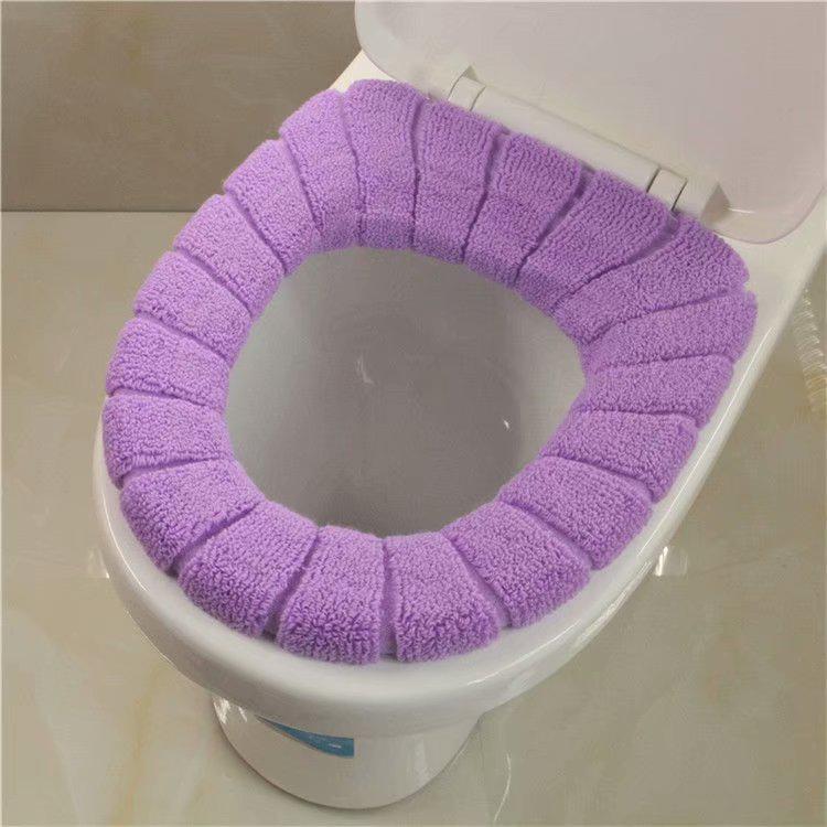 Buy Cotton Fuzzy Winter Toilet Seat Warm Cabin Practical Household
