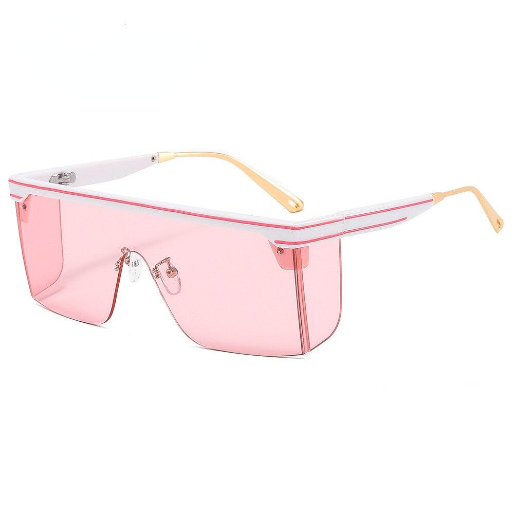 Vintage Übergroße Quadratische Sonnenbrille Männer Frauen Marke Designer Flache Top Mode Einteilige Linse Sonnenbrille Frauen für Weibliche Shades