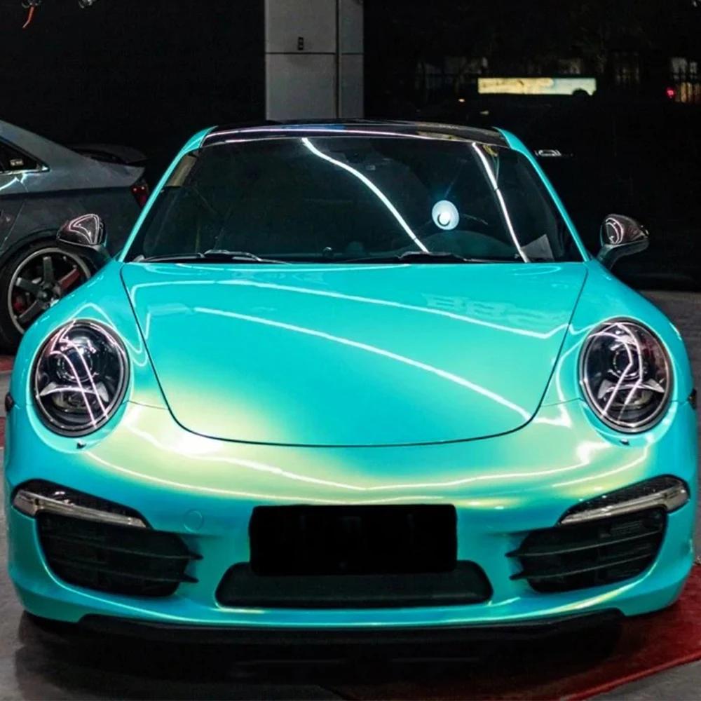 

Car Sticker Multicolored Coral Ice Blue Wrap Vinyl Film Color Change Film PET Bubble Free Decals Car Sticker Interior Exterior 50x152cm