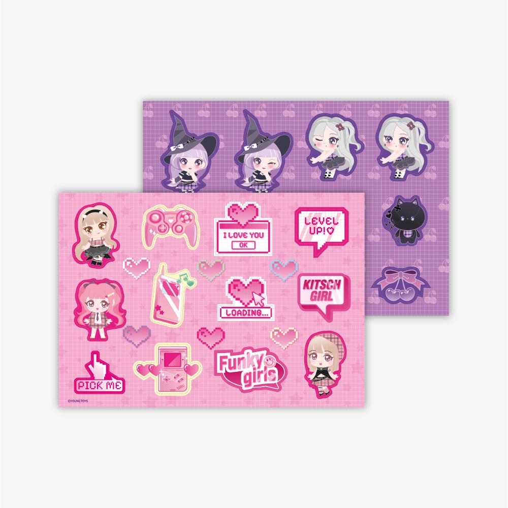[young toys] Secret Art Four-Cut Photo Sticker Maker Refill Pack