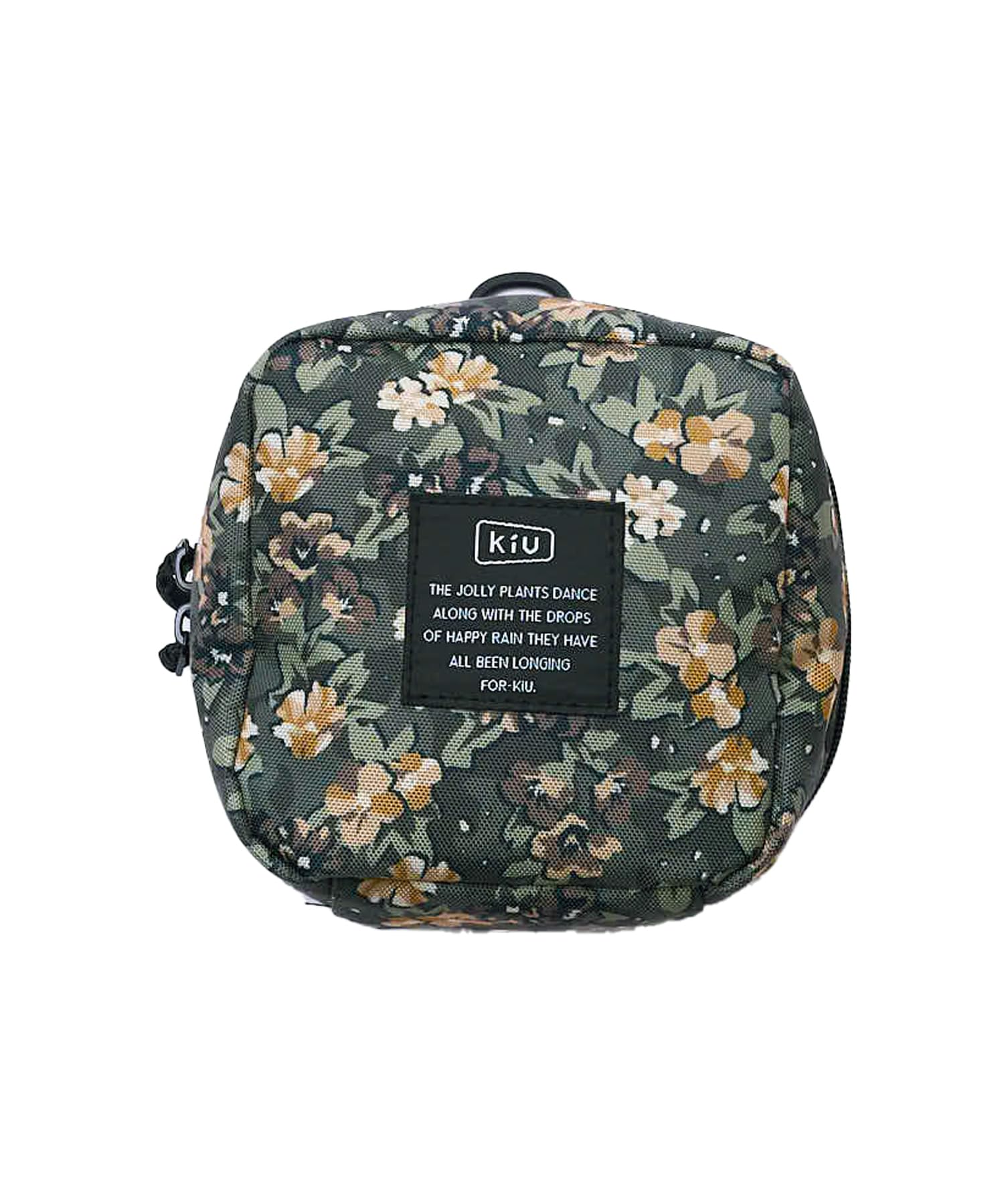 KiU Water Repellent Square Pouch perfect for and everyday and cute Unisex Flower Camouflage - Waterproof, water-repellent, makeup, cosmetics, gadgets,