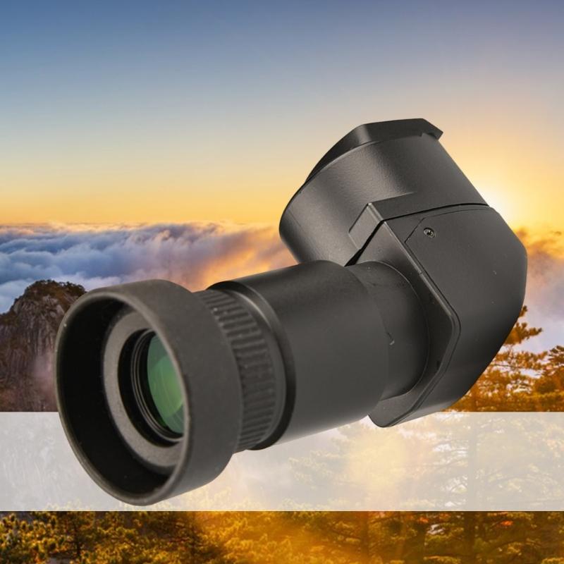 Camera Viewfinder 1.250X- 2.50X Magnification Right Angle Viewfinder with 10Pcs Mounting Adapter for Camera Accessories