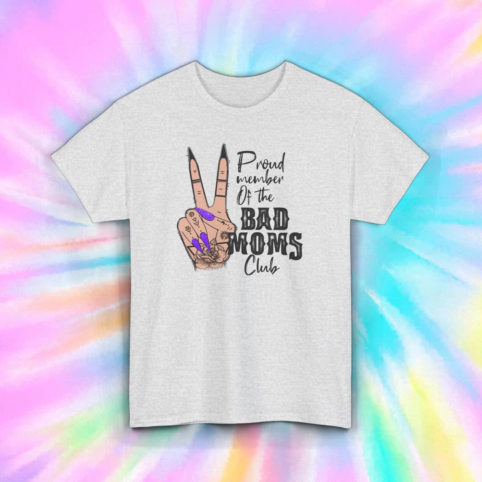 Bad Moms Club T-Shirt Mens Womens Tees Top | Proud Member Graphic Tee | Funny Mom Gift S-5XL XL