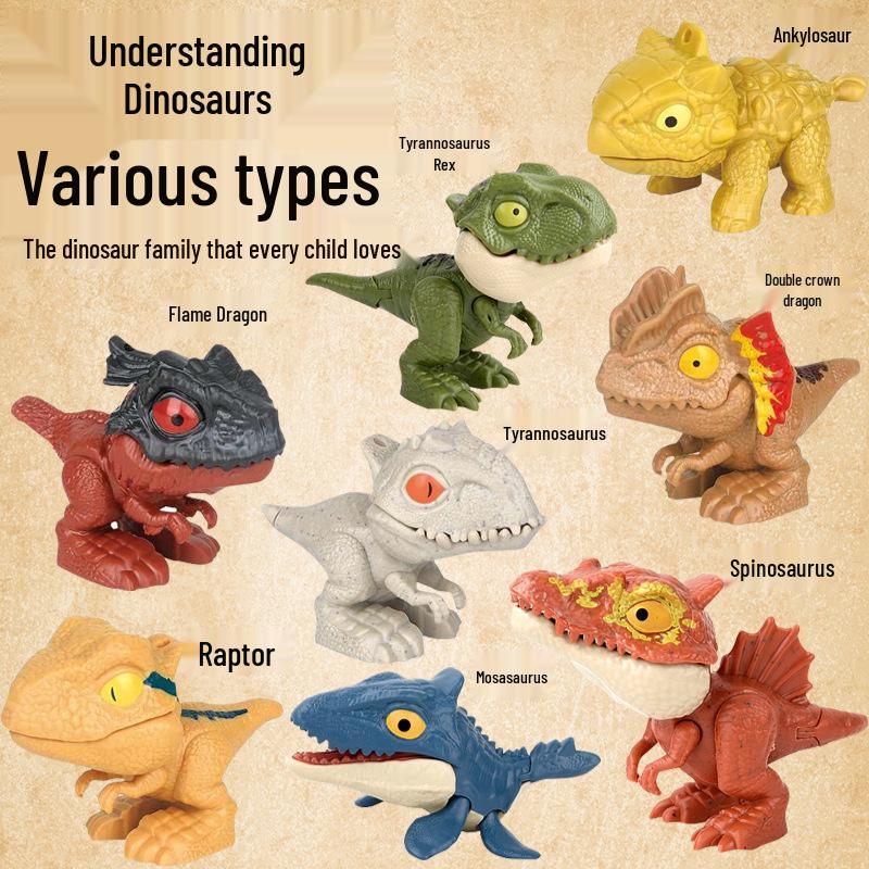 Mini Movable Jurassic Tyrannosaurus Rex Finger Toy Decoration