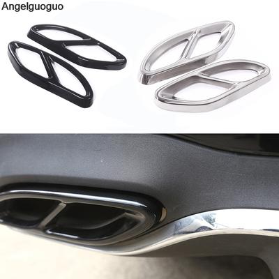 Car Accessories Exhaust Pipe Tail Cover Trim For Mercedes Benz A Class W177 V177 +