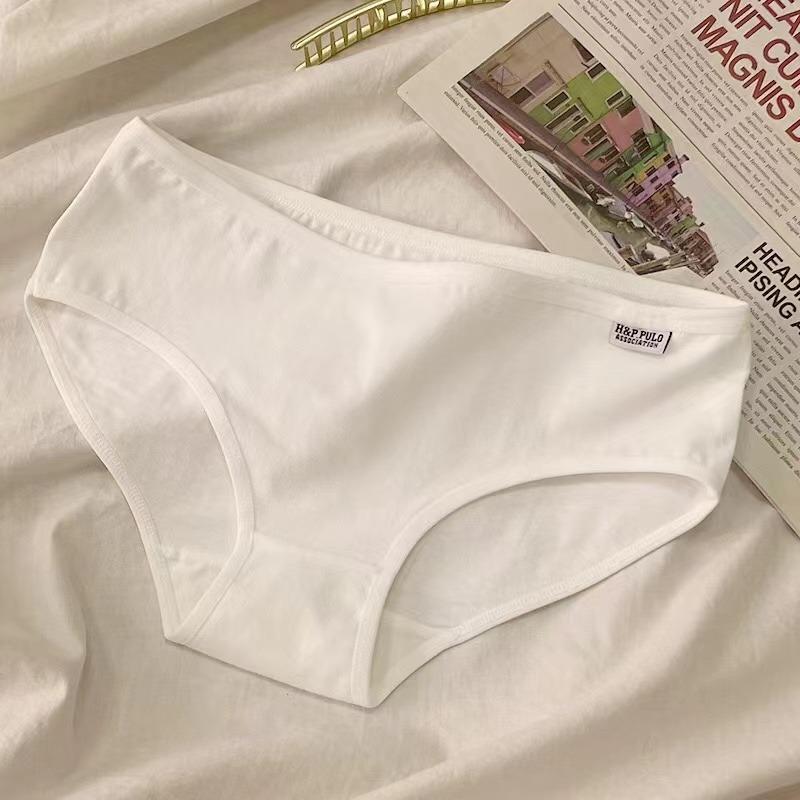 1Pc/Plus Size Truser Dameundertøy Bomullstruser Jenter Ensfarget Sexy undertøy Shorts Pustende underbukse Dame