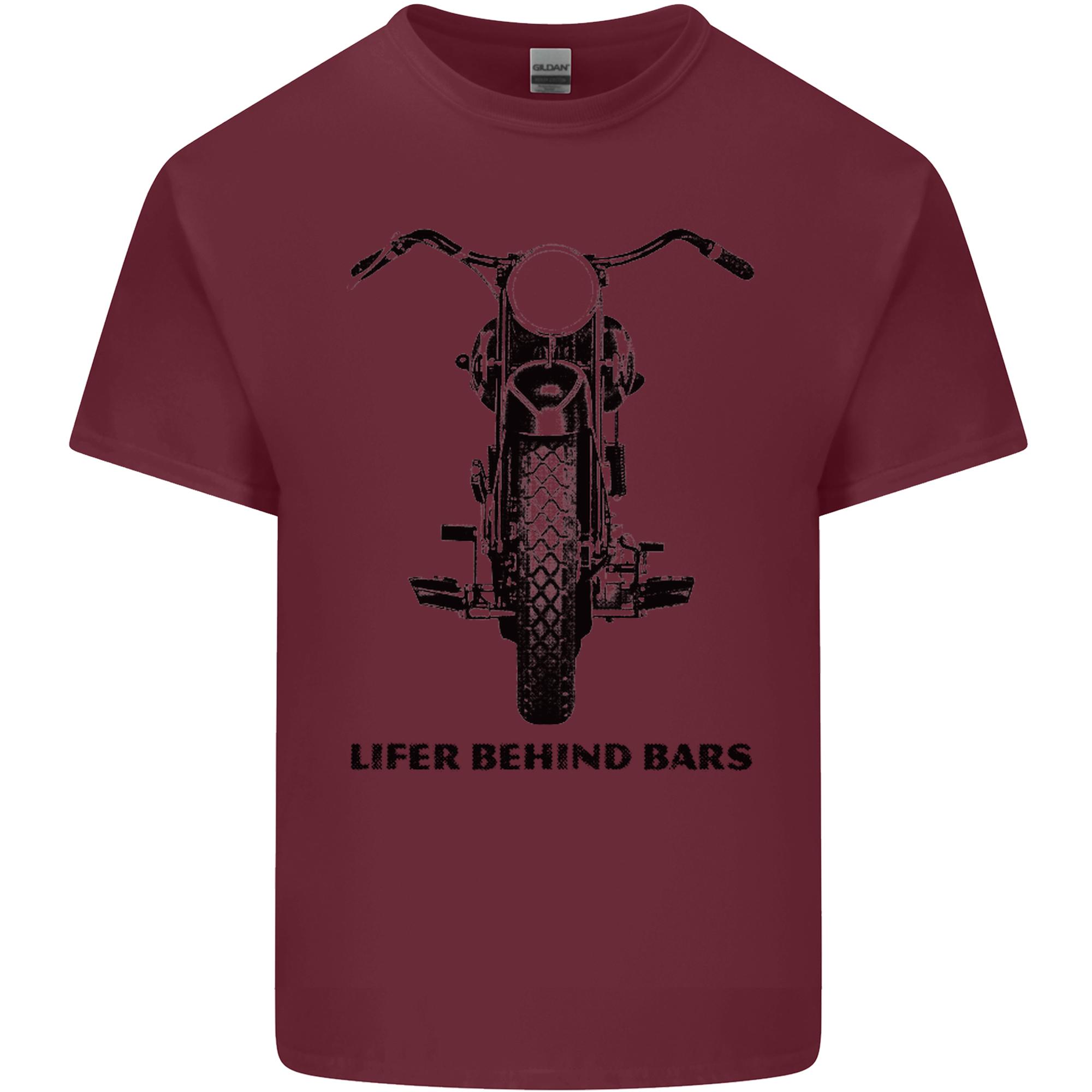 Lifer Behind Bars Motorcycle Motorbike Unisexs Light Cotton TShirt S