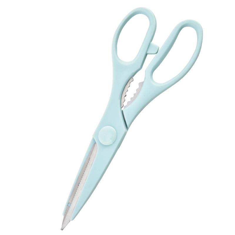 Kitchen Shears with Nut for Multi-Purpose Use, Blue
