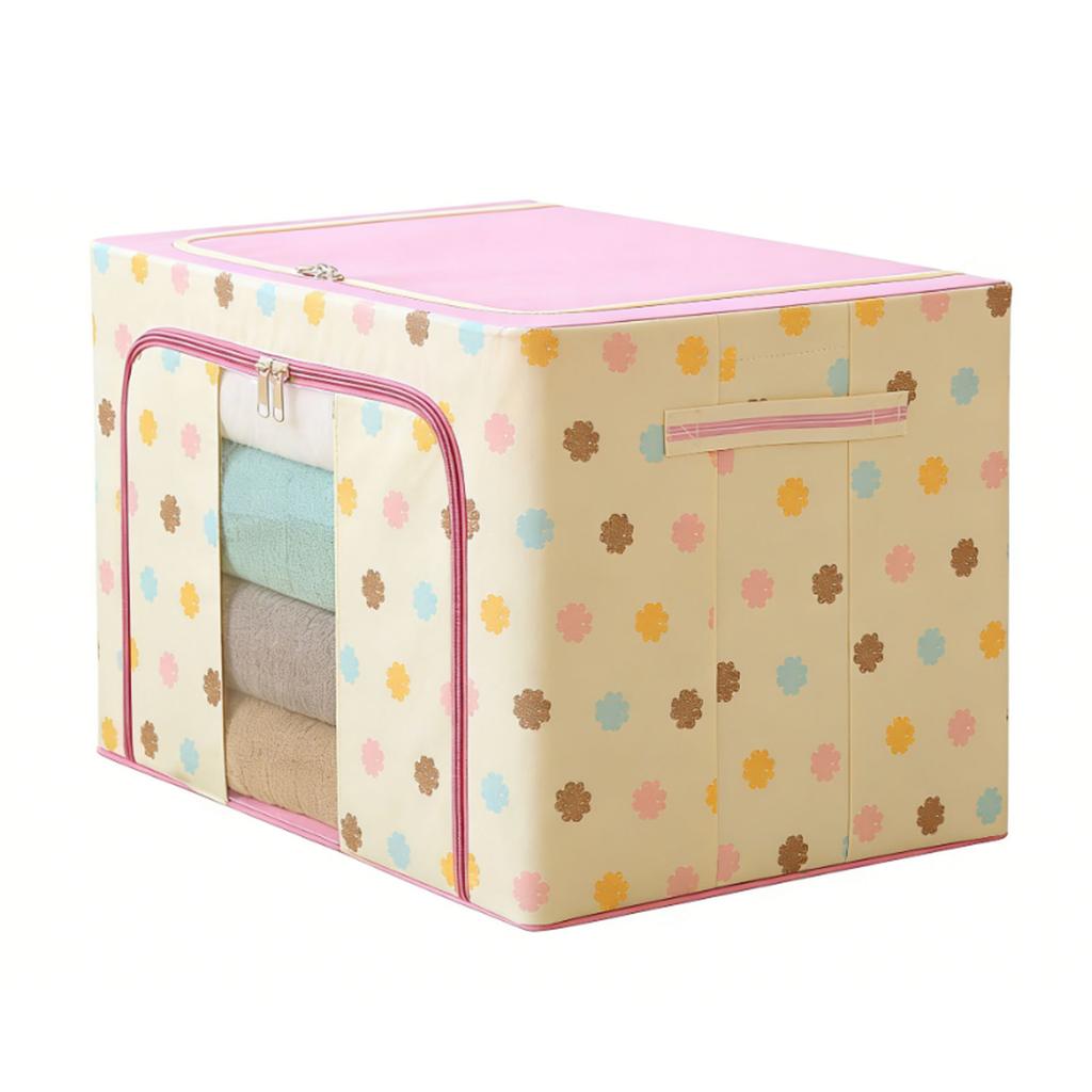 Clothes Storage Bin Washable Foldable Closet Storage Container for Clothing Blanket Comforters Bed Sheets Pillows Toys