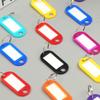 20Pcs Plastic Keychain Key Tags With Ring Label Number Name Baggage Luggage Office Stationery ID Label Name Tags With Split Ring