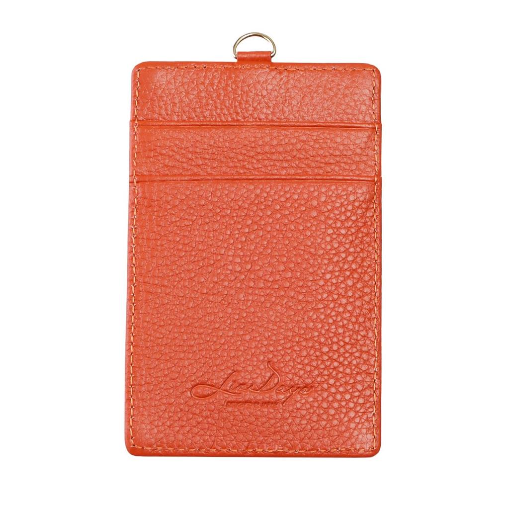 Card Holder with 2 F [Rizdays] Straps, Camel,