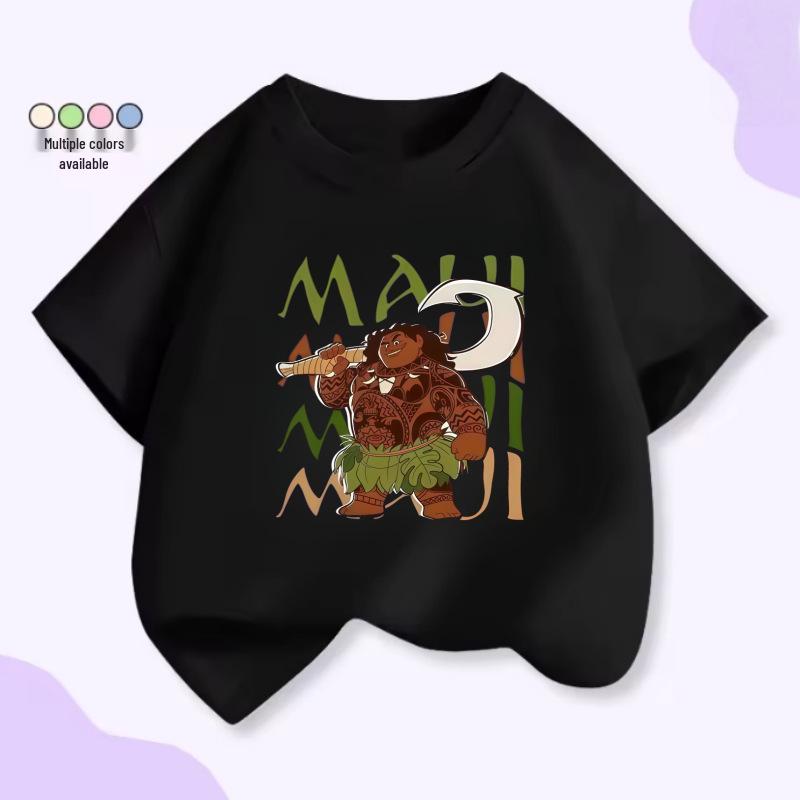 2026 European & American Boys' Cartoon Movie Cotton T-Shirt, Short Sleeve
