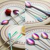 Stainless Steel 1010 Ice Scoop & Long Handle Spoon for Coffee, Dessert & Ice Cream
